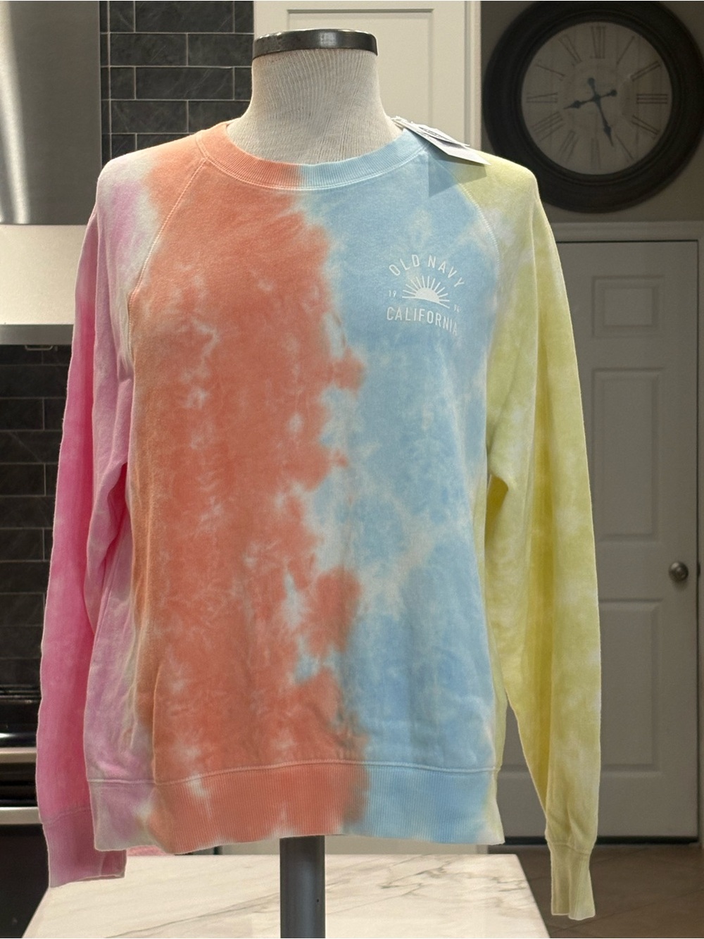 Old Navy Brand New Tie-Dye Crewneck Sweater Size Small Same Day Shipping
